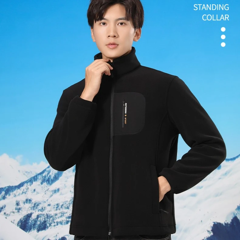 现货发！3811摇摇热超柔抓绒冲锋衣保暖秋冬