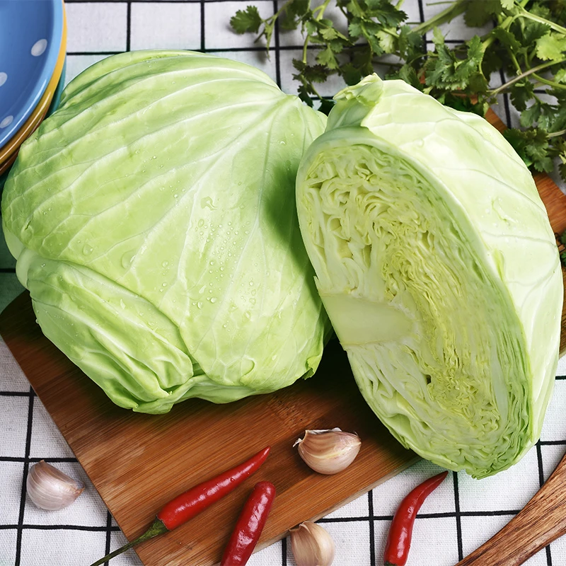 新鲜扁包菜农家自种卷心菜莲花白圆白菜绿色蔬菜包邮
