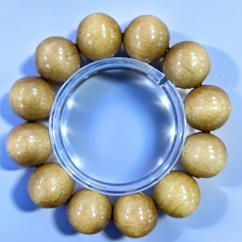 593 C 金丝楠黄2.0cm圆珠手串