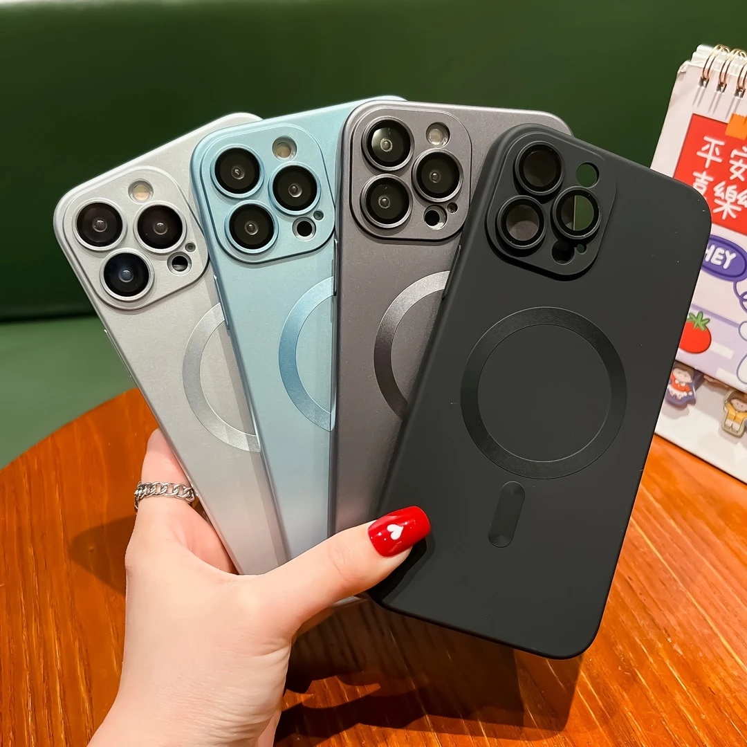 新款超薄磨砂软硅胶苹果14手机壳iPhone13Magsafe磁吸全包保护套