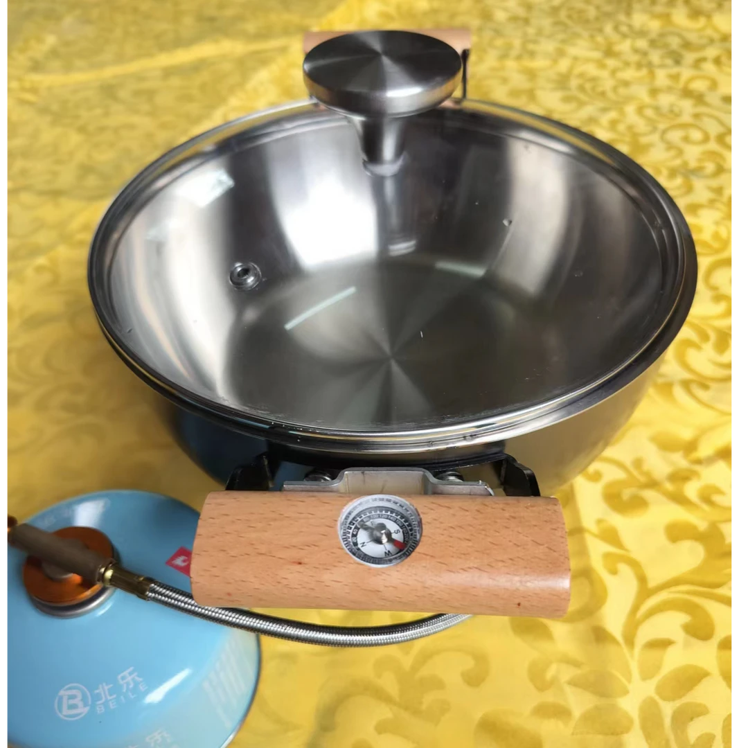 户外露营节能便捷汤锅