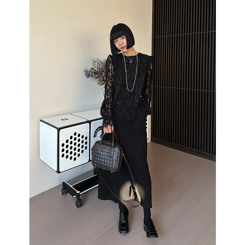 依依YIYISTUDIO 冬季新款时尚设计假两件上衣衬衫 YYTA91211