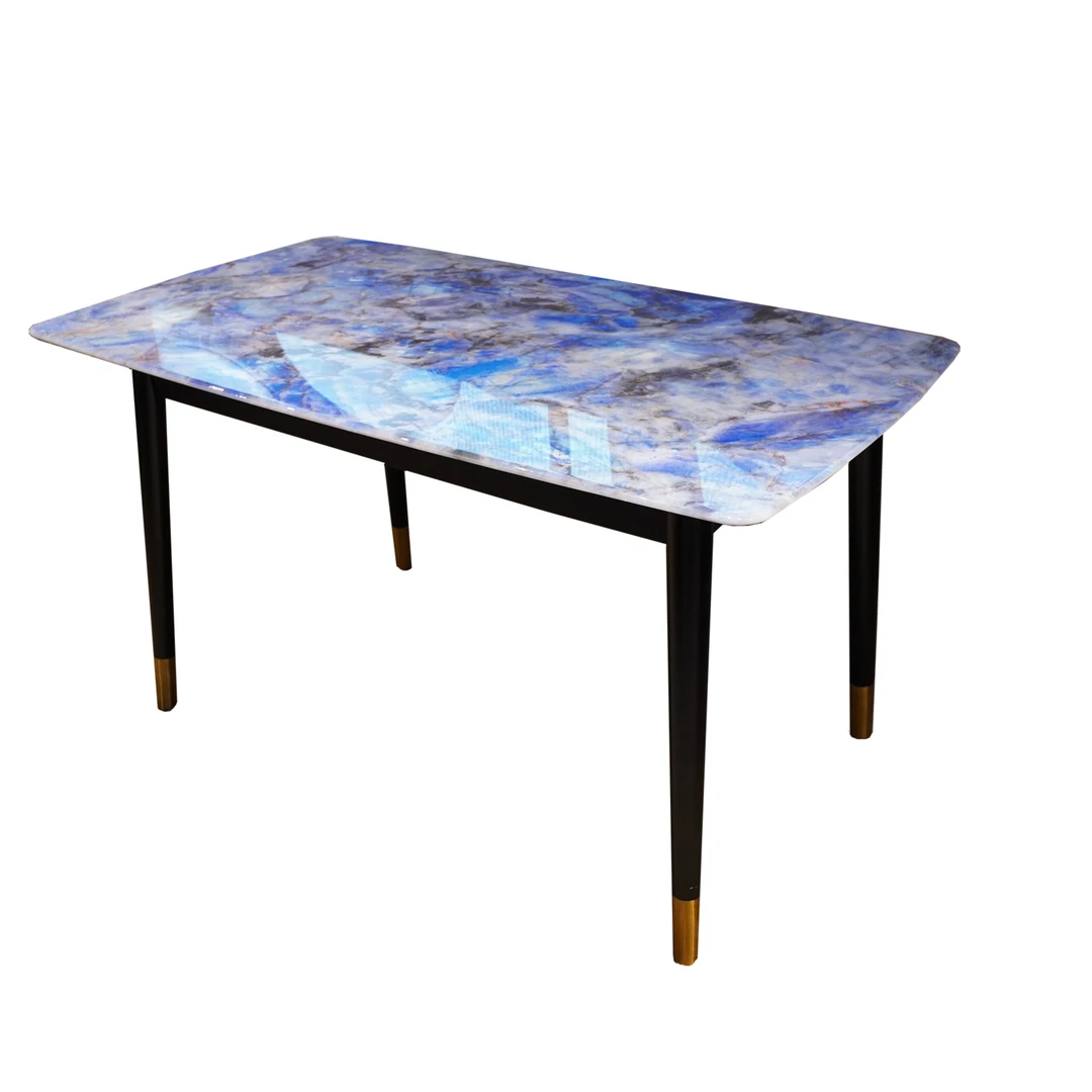 118#长餐台轻奢餐桌家用简约桌椅北欧长方形方形家用小户型