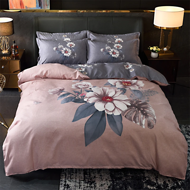 清仓简约加厚斜纹磨毛四件套轻奢被套床单亲肤单双人宿舍居家好物