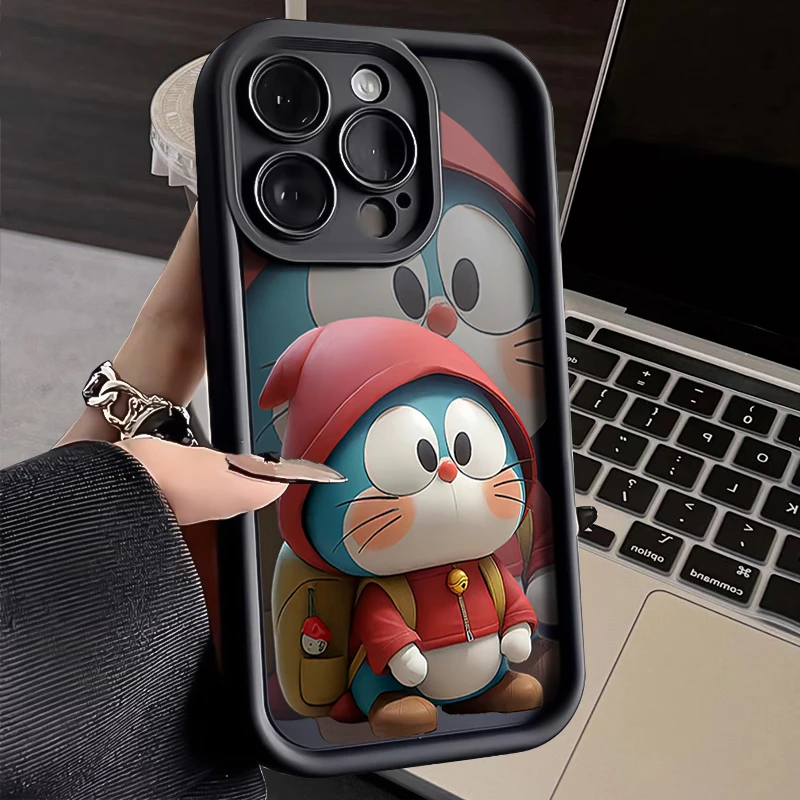 可爱哆啦iphone15苹果手机壳14promax新款13pro防摔12高级11全包