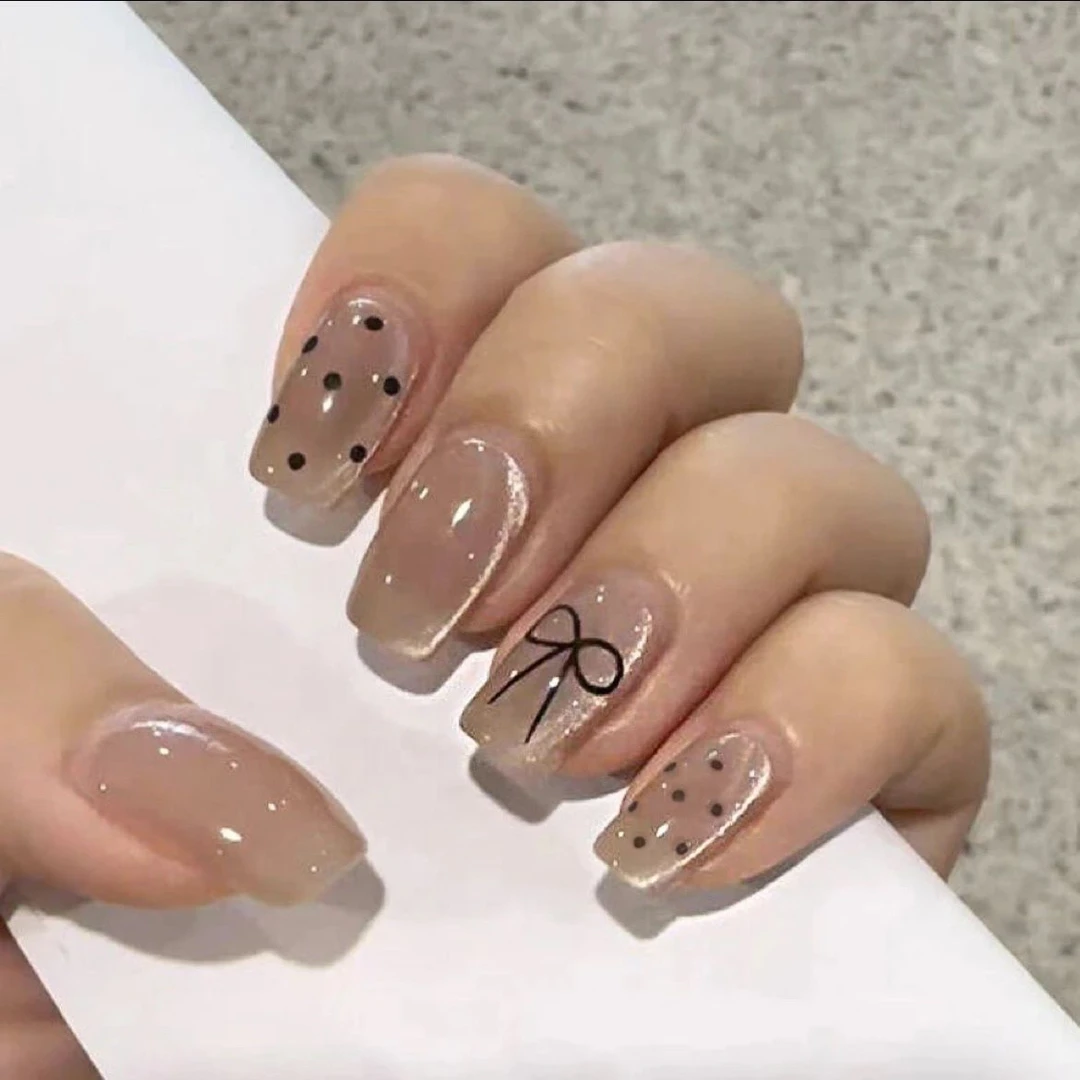 【15副穿戴甲无重复】短款高级感猫眼穿戴甲高级美甲（无工具包）