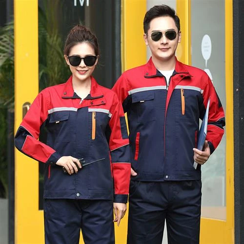 长袖春秋工作服套装男士耐磨厚汽修工人厂车间维修劳保服上衣定制