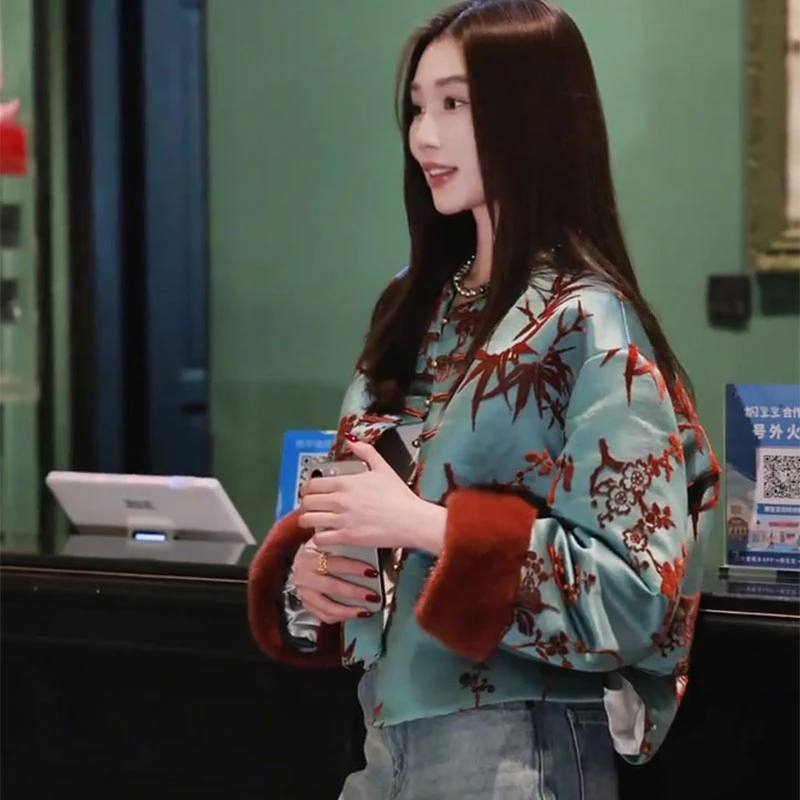 国风禅意女装新中式高级感超好看盘扣绣花外套女秋冬2025新款爆款