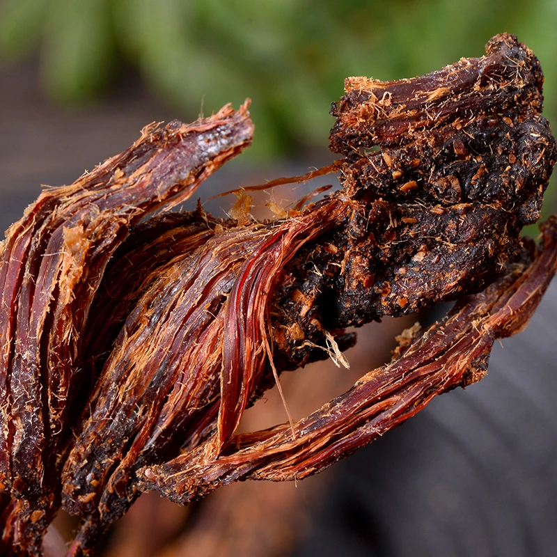 【火烧干巴200g+木棰干巴250g组合】云南高原牛肉干风干100%真牛肉