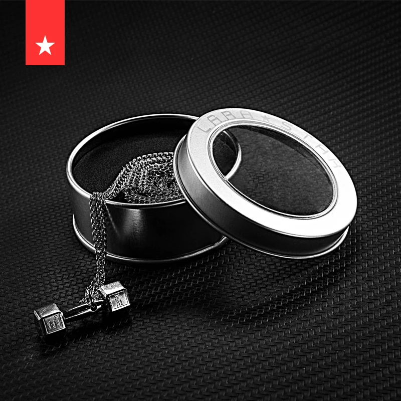 劳拉之星LS0057个性运动健身复古哑铃铃片拳击手套饰品男女锁骨