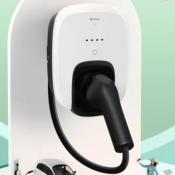 公牛安全充电桩32A交流迷你款生椰白