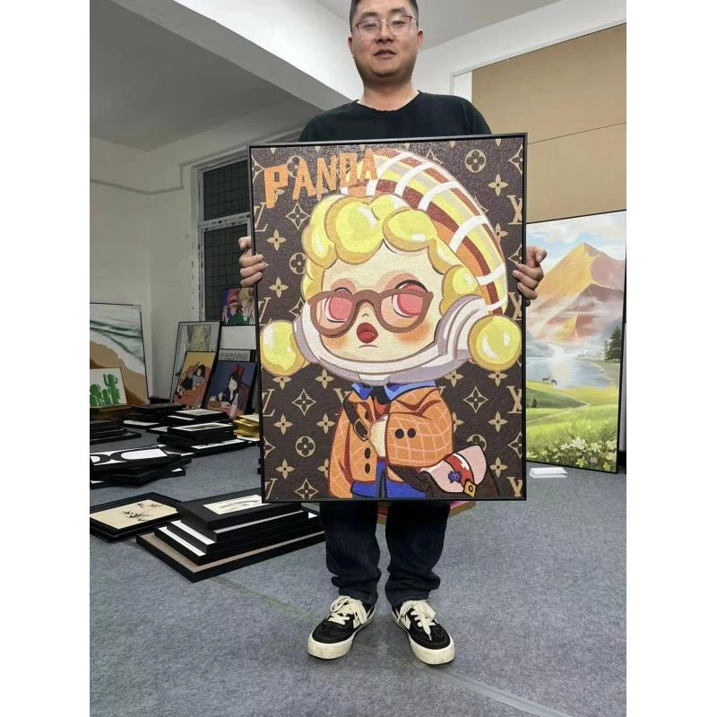 潮流卧室餐厅泡泡玛特客厅卧室装饰画床头摆件挂画壁画卡通6080