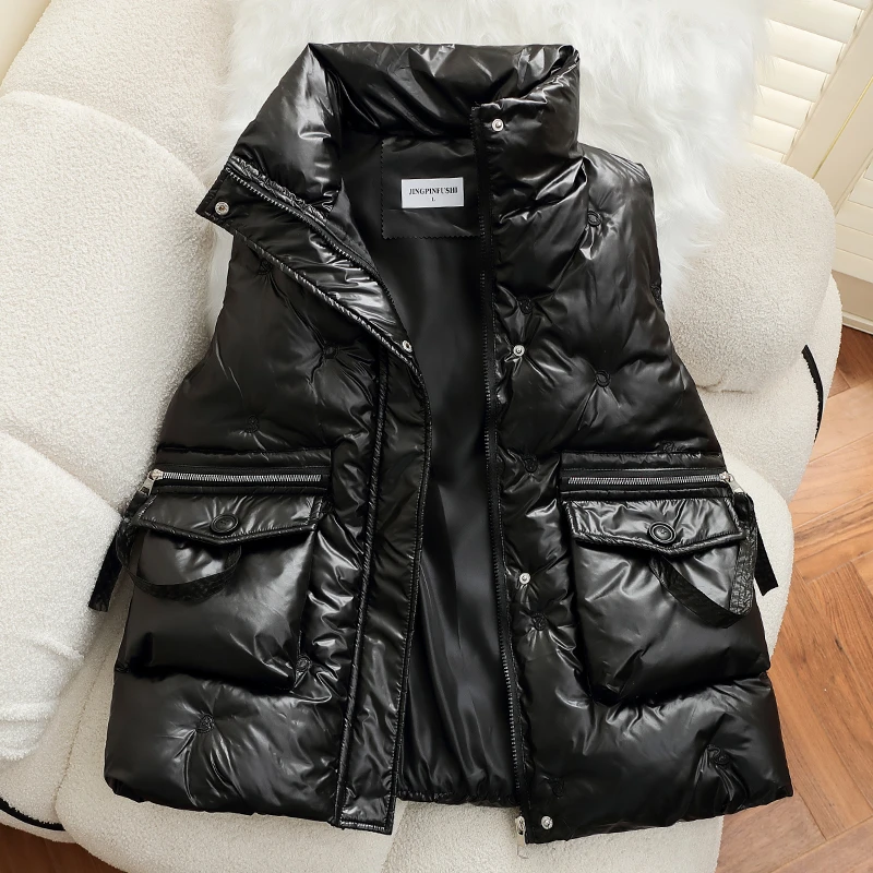 【80-200斤】棉马甲女显瘦秋冬大码新款背心宽松网红韩版坎肩外套