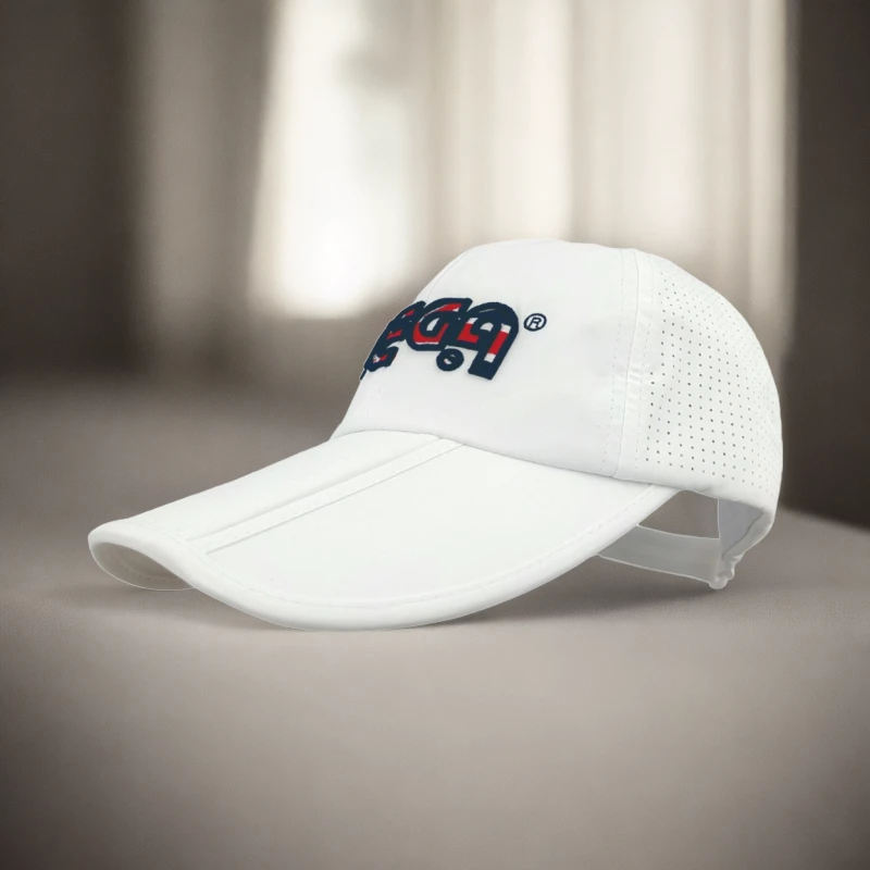 MEGA高尔夫球帽 便携式三折帽 折叠帽 男女同款透气防晒遮阳帽子