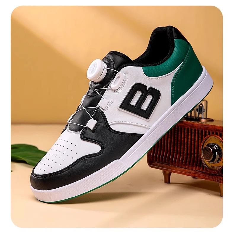 新款birdie高尔夫球鞋男士 透气超纤 休闲golf防水鞋旋转鞋子男款