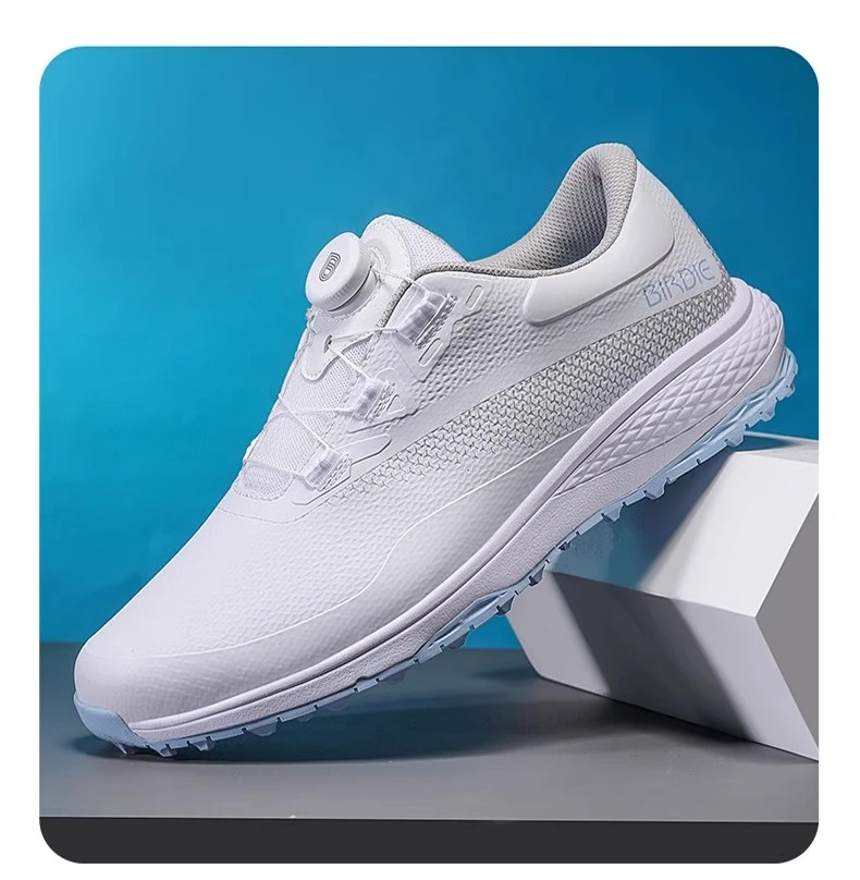 新款birdie高尔夫球鞋男士运动鞋网布休闲golf防水鞋男款旋转鞋子