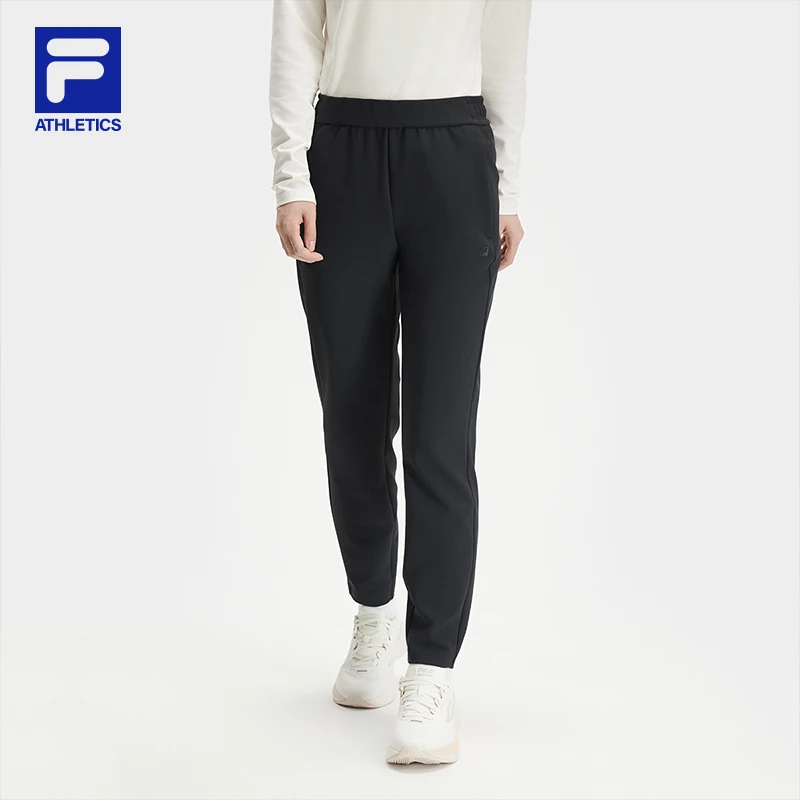Fila/斐乐【欧若风】女早春简约显瘦舒适长裤复古运动裤A11W441603F