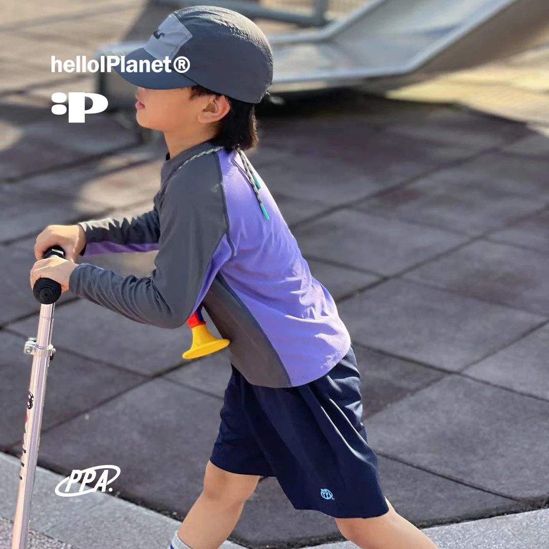 PPAPA 运动透气网眼拼接速干儿童训练长袖 813452