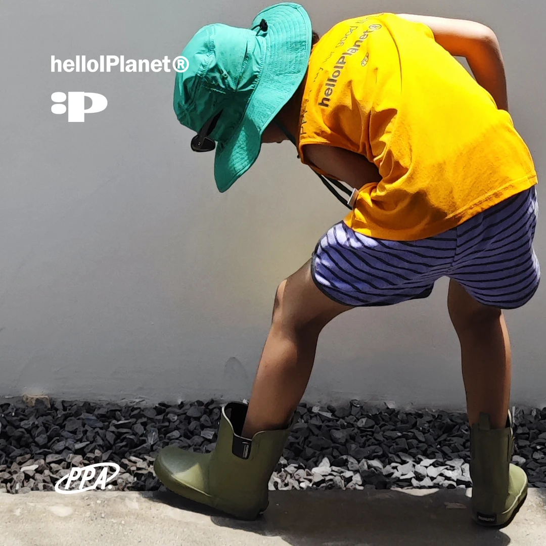 ppapa 条纹毛巾裤夏季儿童运动薄款宽松沙滩短裤 913625