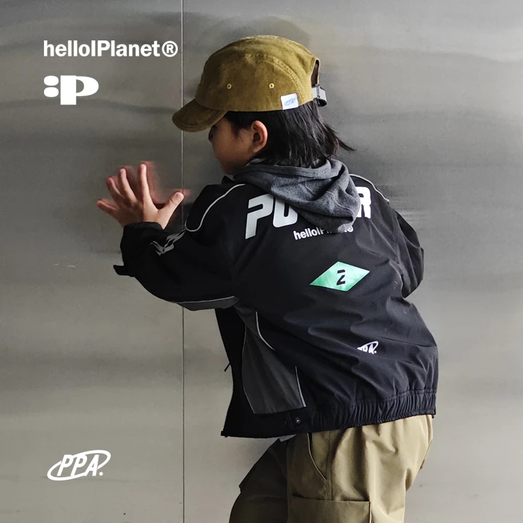 ppapa 机车服薄棉儿童长袖外套 813514