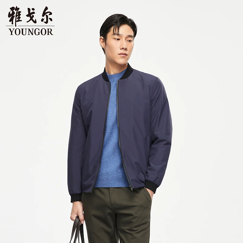 【防风保暖】雅戈尔男士秋冬棉夹克新款官方户外商务休闲短款茄克