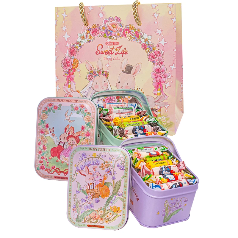 大白兔奶糖混合口味150克礼盒装儿童糖果零食童年味道伴手礼盒