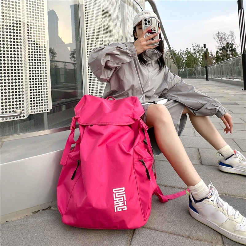 酷炫大容量防水登山包多巴胺时尚户外多功能便携双肩背旅游健身包