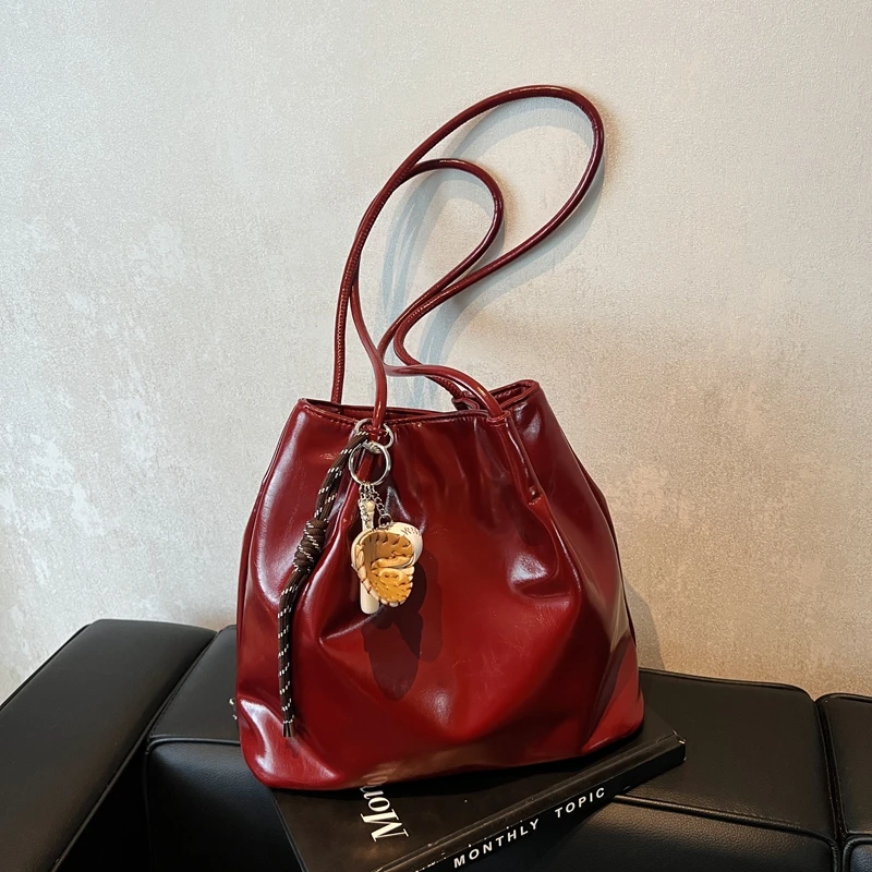 学生上课大容量包包女2024秋冬新款韩版托特包百搭休闲时尚单肩包