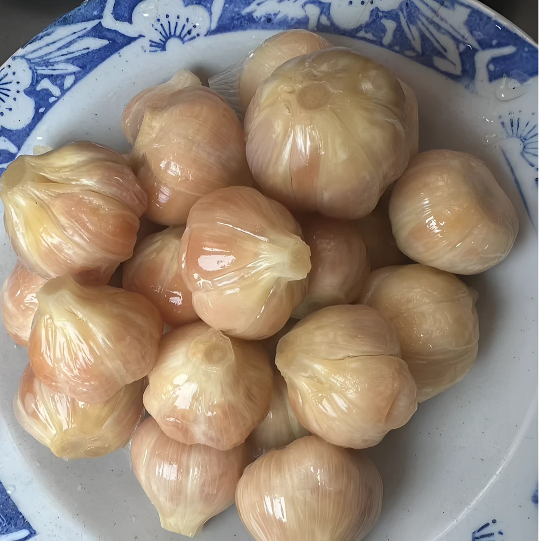 安徽大蒜头腌大蒜头子满满的家乡味道腌蒜头