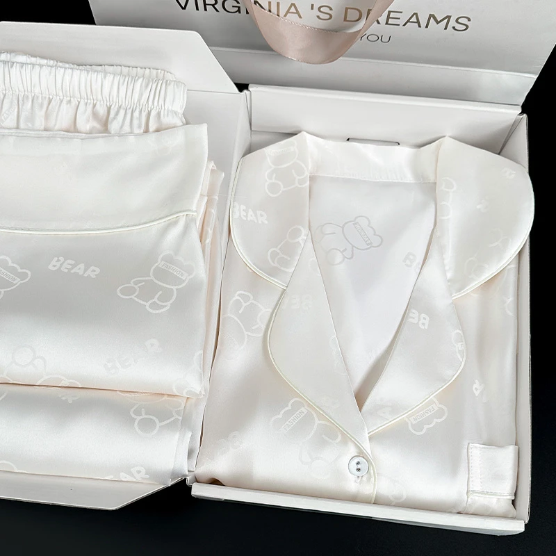 七夕情人节送女友生日礼物送女生闺蜜实用2025新款冰丝睡衣礼盒装