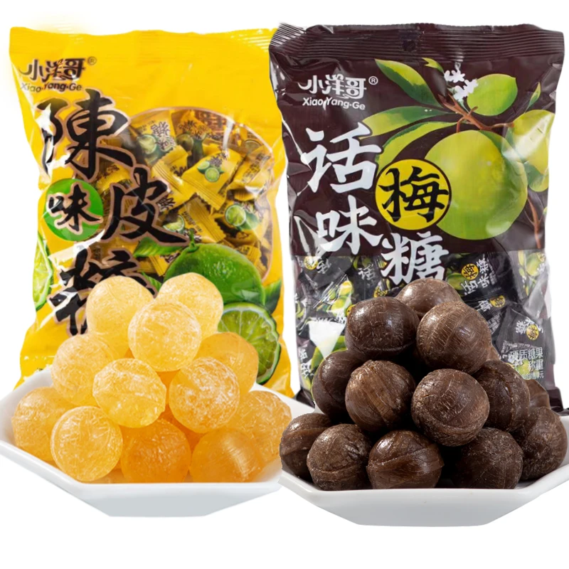 【100颗1袋500g】陈皮糖话梅糖水果味糖混合喜糖招待糖果批发
