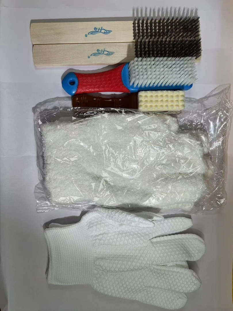 文玩核桃清理保养工具鹰牌钢丝刷硬纳米万毛手套菠萝纹琅琊手套