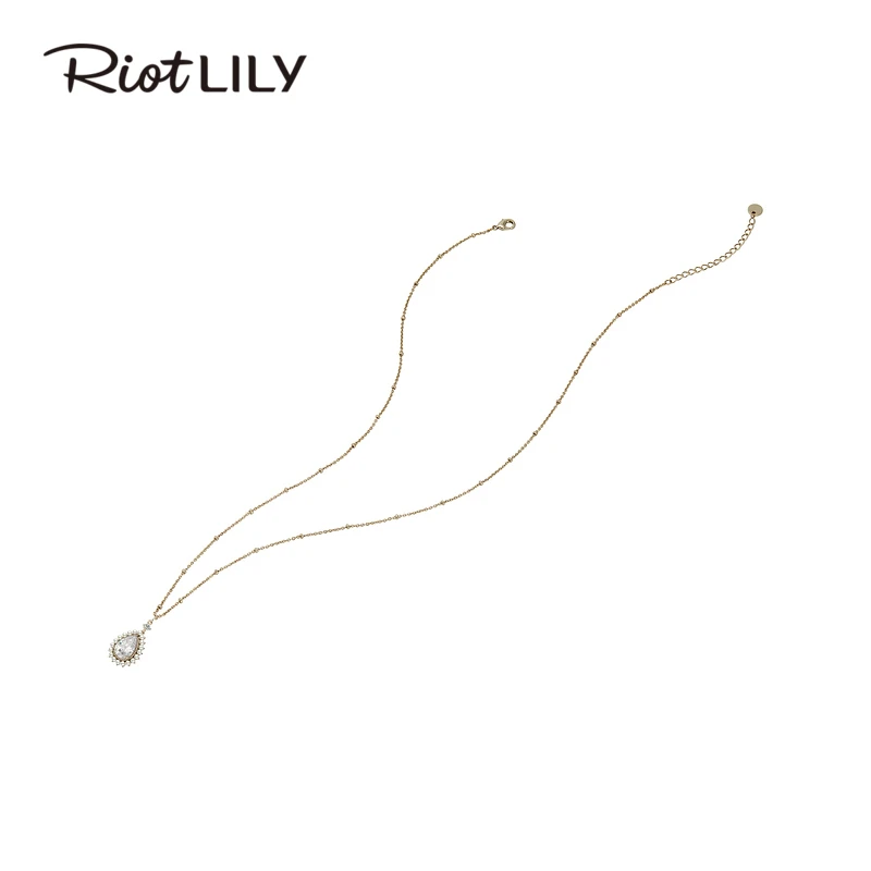 合金项链 Riotlily艾特里里奢华晚宴系列项链短精链简约