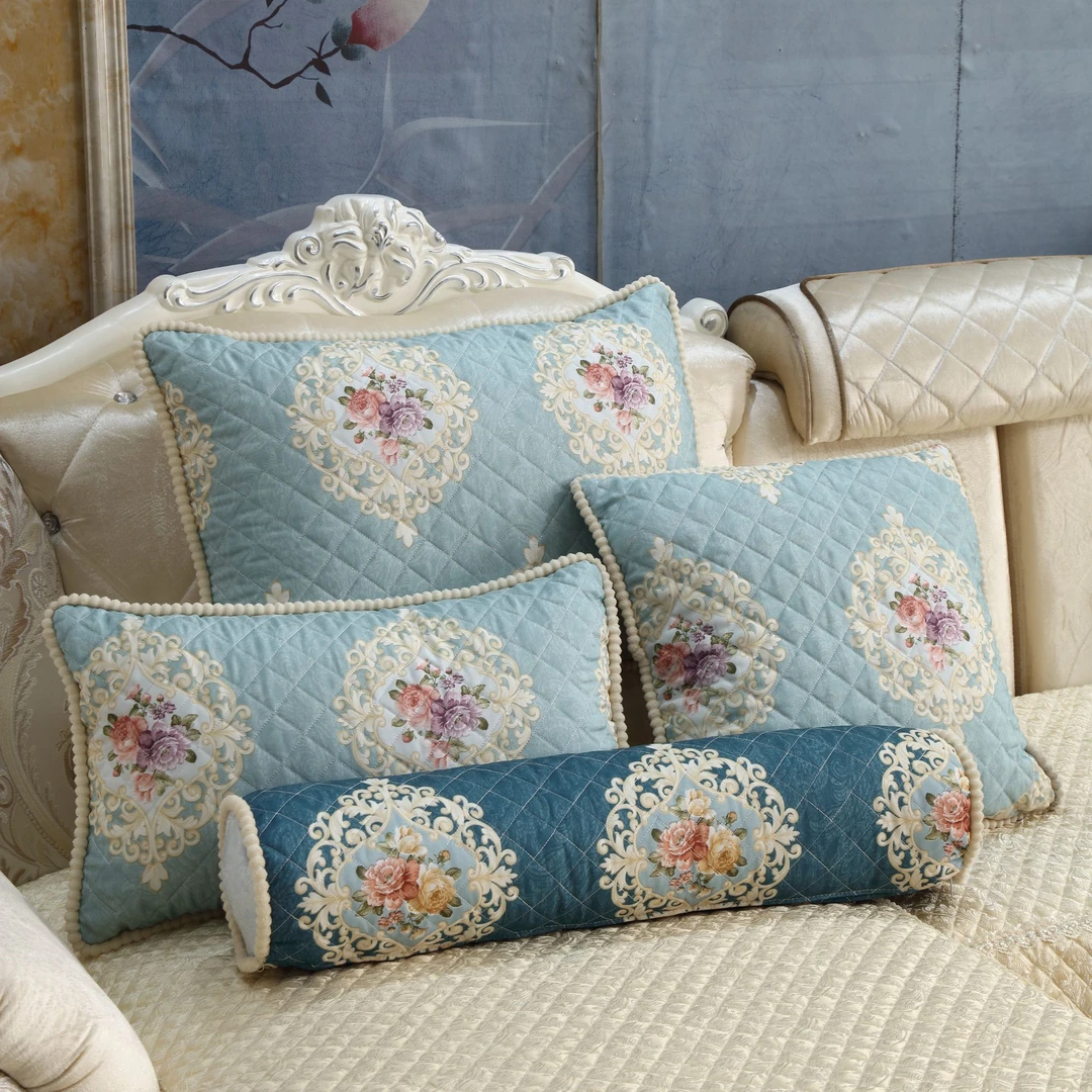 定制沙发抱枕套靠背圆形长方形异型靠枕套腰枕套圆筒圆柱形欧式