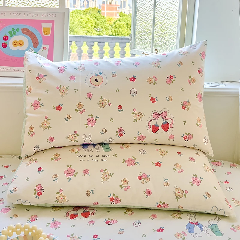 2024新款可爱卡通纯棉枕套枕头套全棉成人48cmx74cm内胆套