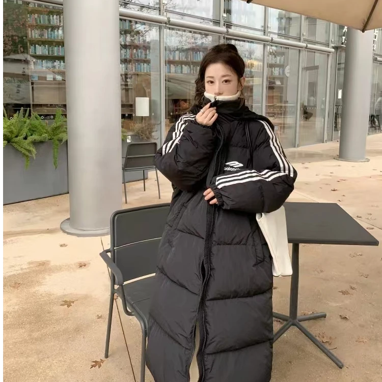 棉服女冬季2025新款韩系加厚棉衣过膝宽松棉袄