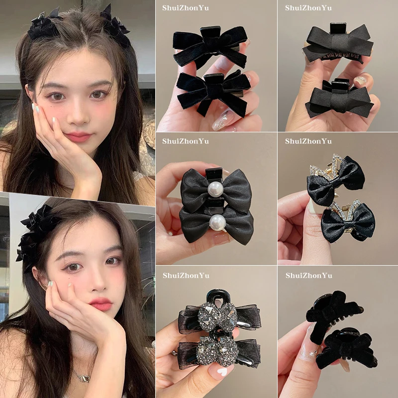 发夹顶夹发卡蝴蝶结小抓夹女新款发夹秋冬发饰小号碎发刘海子头饰