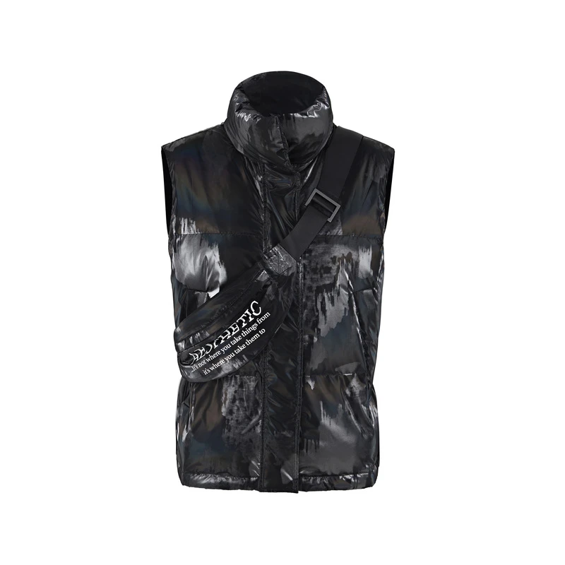 S·DEER秋冬时尚休闲女装个性高领撞色腰包两件套背心S21461608