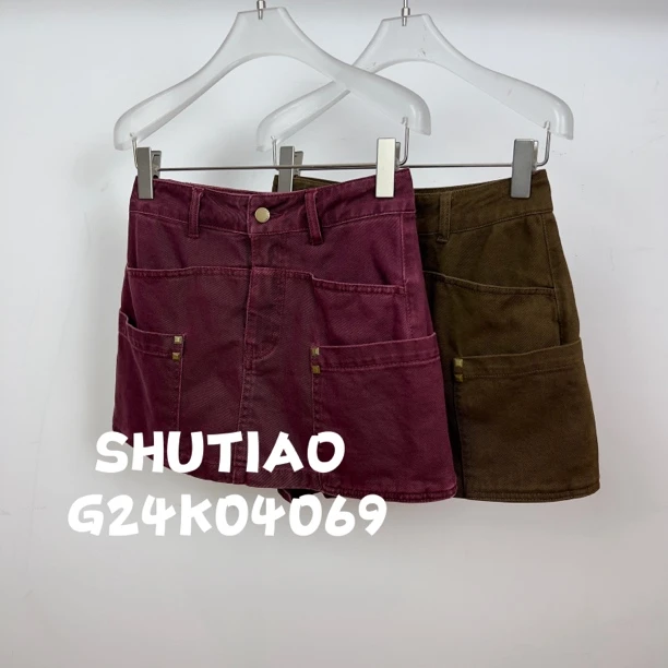 【SHUTIAO】2024秋冬：新款小众设计款短裙G24K04069