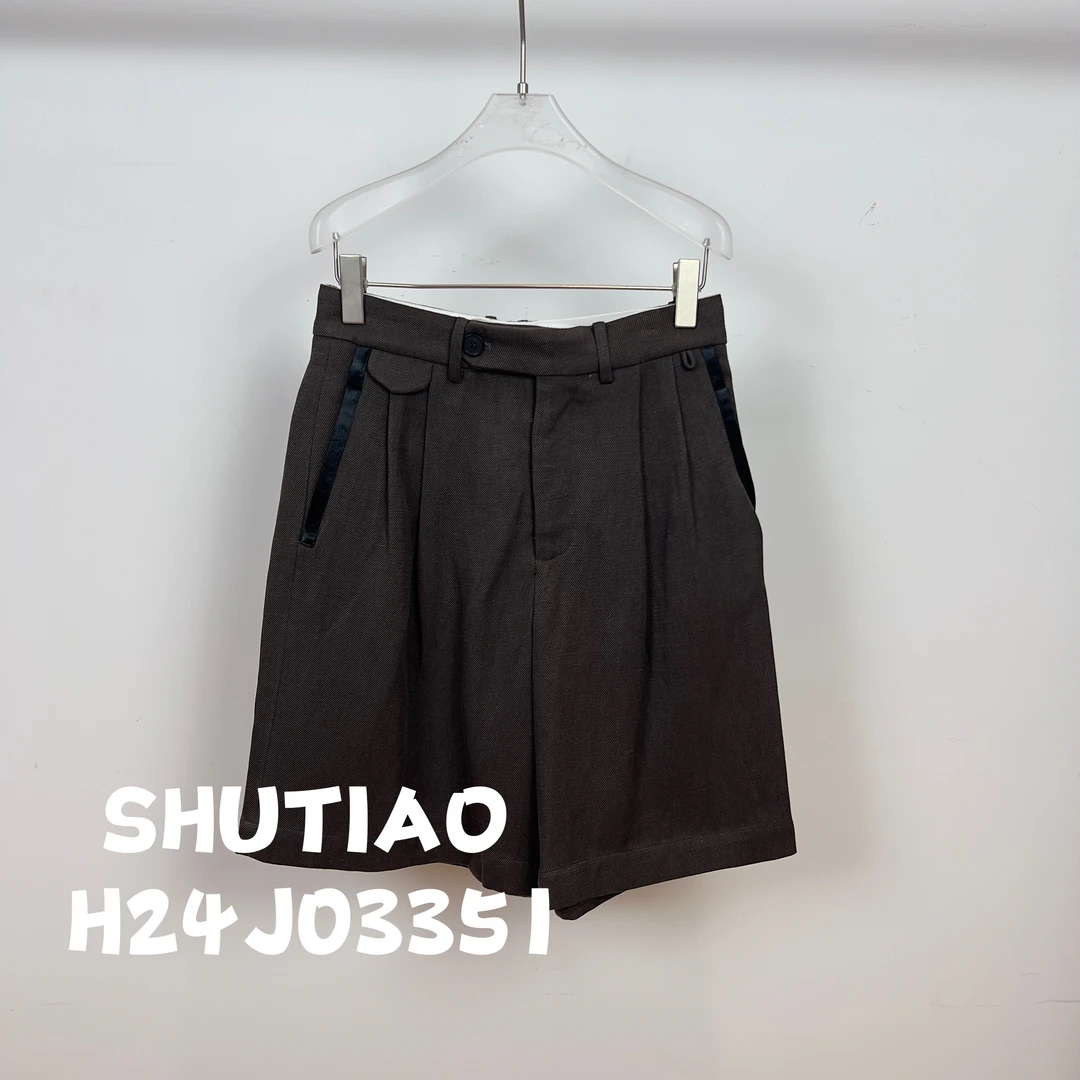 【SHUTIAO】2024秋冬：新款小众设计款短裤H24J03351