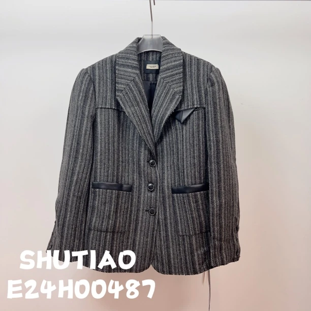【SHUTIAO】2024秋冬：新款小众设计款外套E24H00487