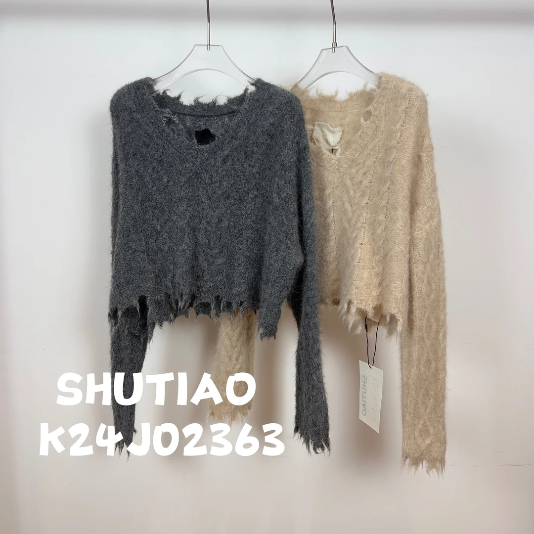 【SHUTIAO】2024秋冬：新款小众设计款毛衣K24J02363