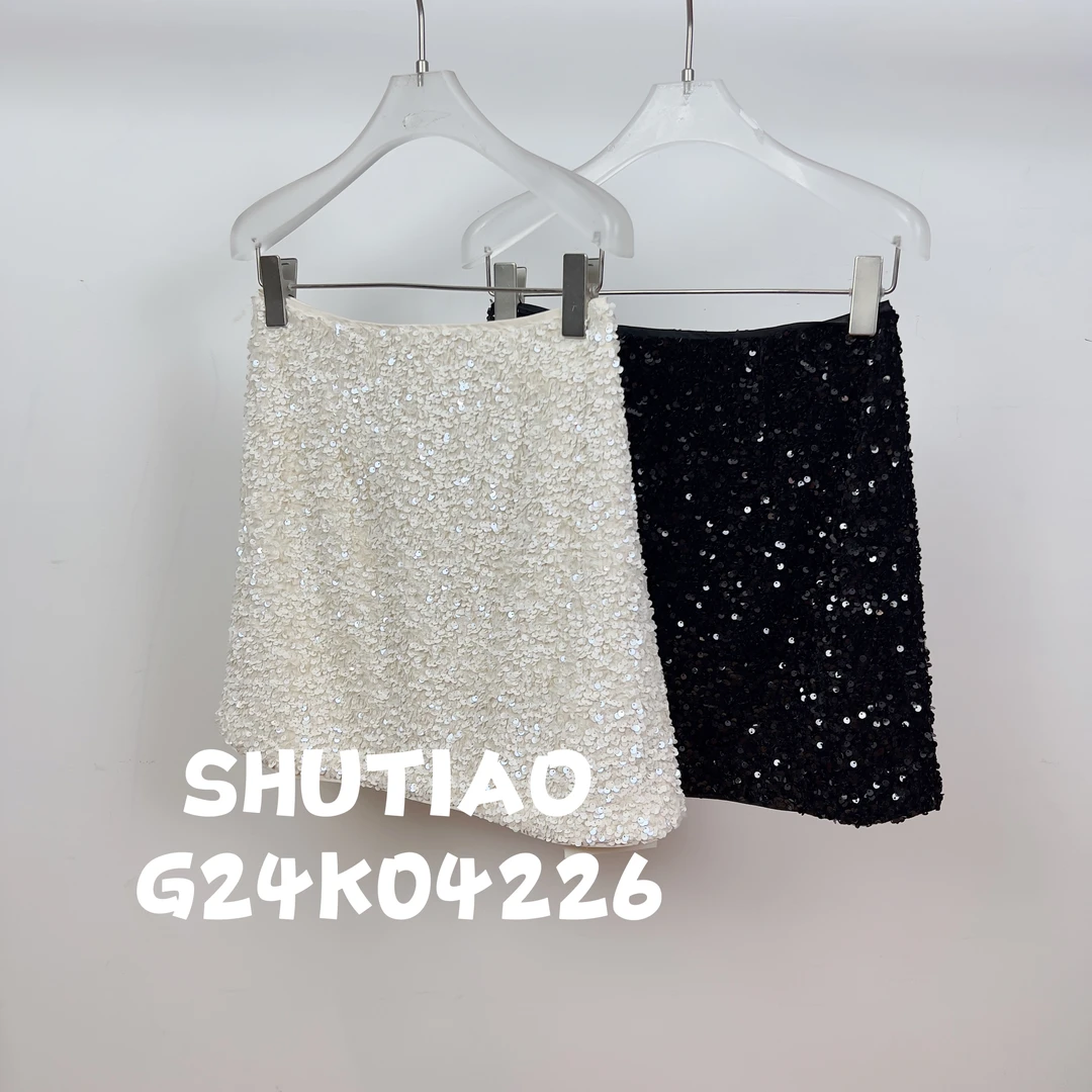 【SHUTIAO】2024秋冬：新款小众设计款短裙G24K04226