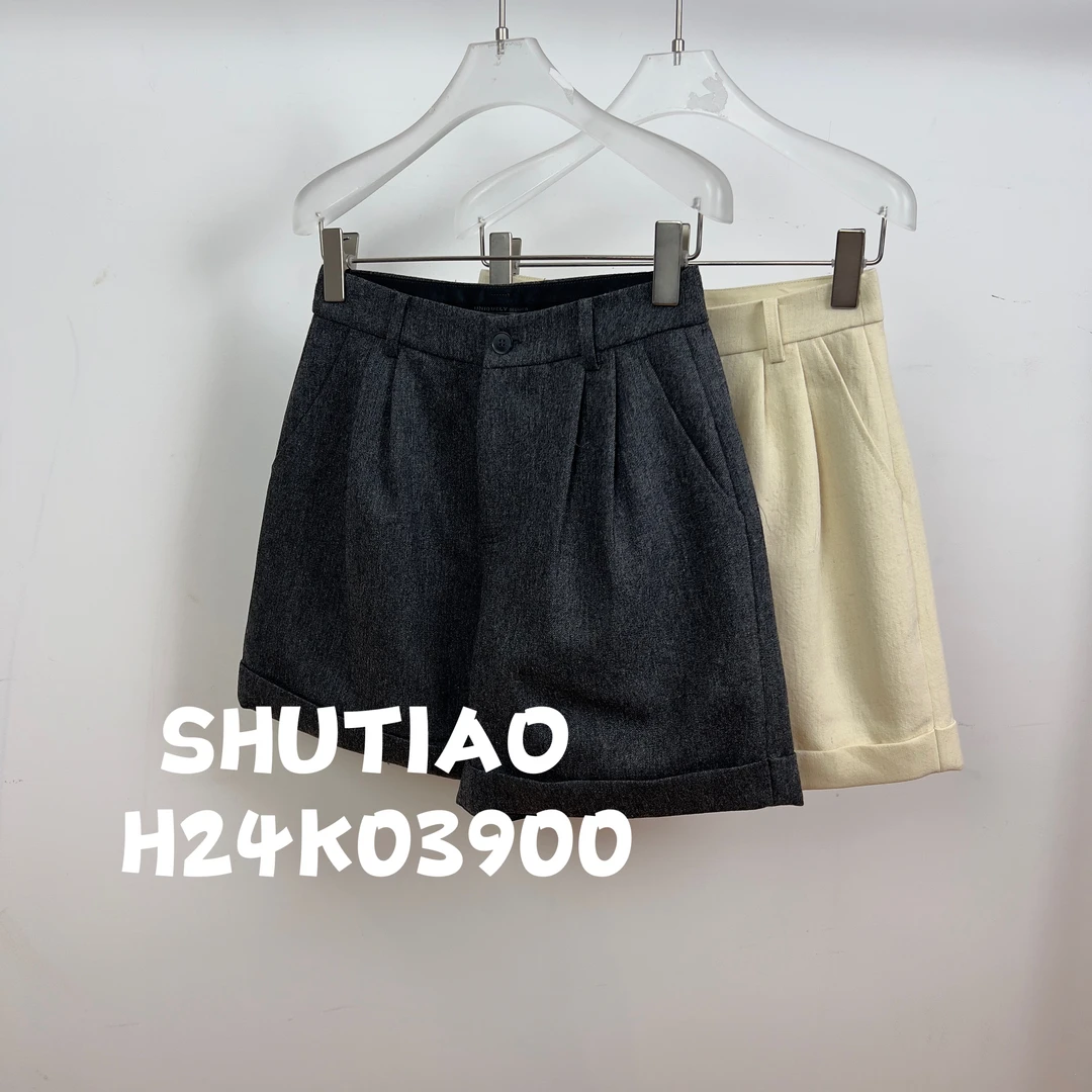 【SHUTIAO】2024秋冬：新款小众设计款短裤H24K03900