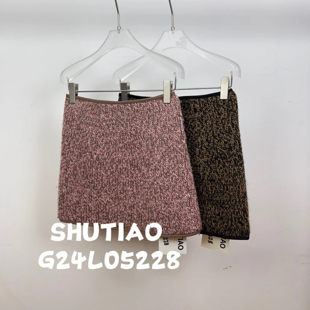 【SHUTIAO】2024秋冬：新款小众设计款短裙G24L05228