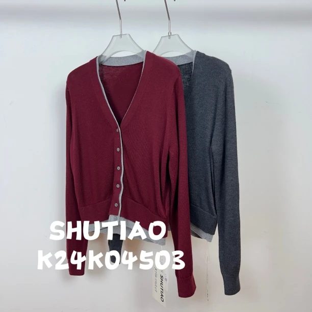 【SHUTIAO】2024秋冬：新款小众设计款T恤K24K04503