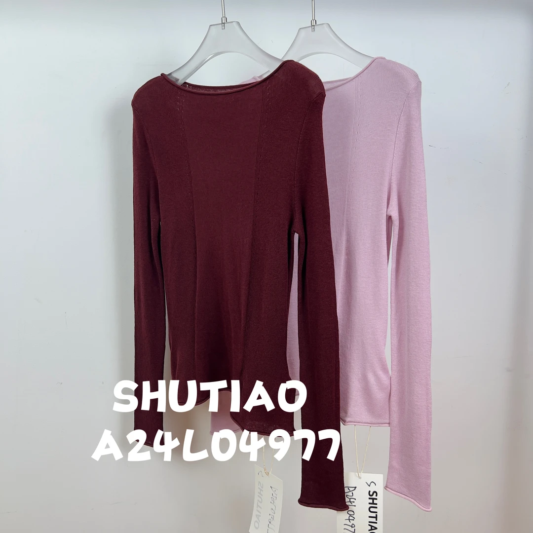 【SHUTIAO】2024秋冬：新款小众设计款T恤A24L04977