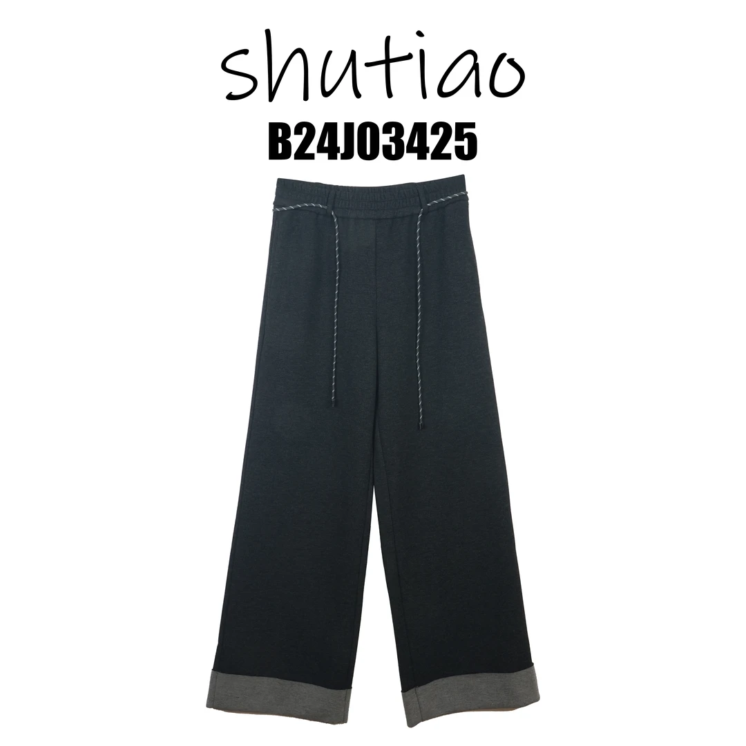 【SHUTIAO】2024秋冬：新款小众设计款裤子B24J03425