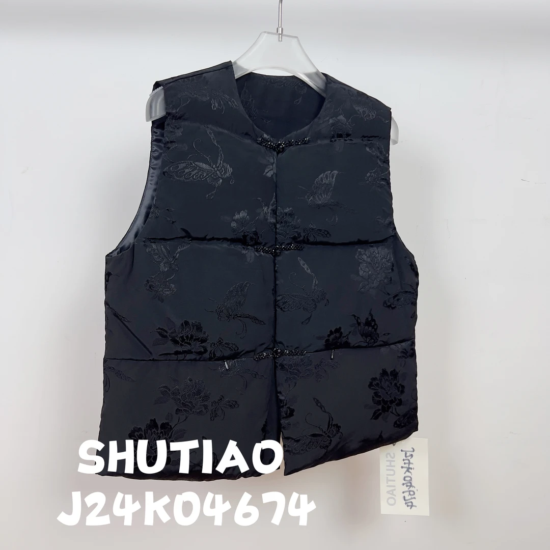 【SHUTIAO】2024秋冬：新款小众设计款羽绒马甲J24K04674