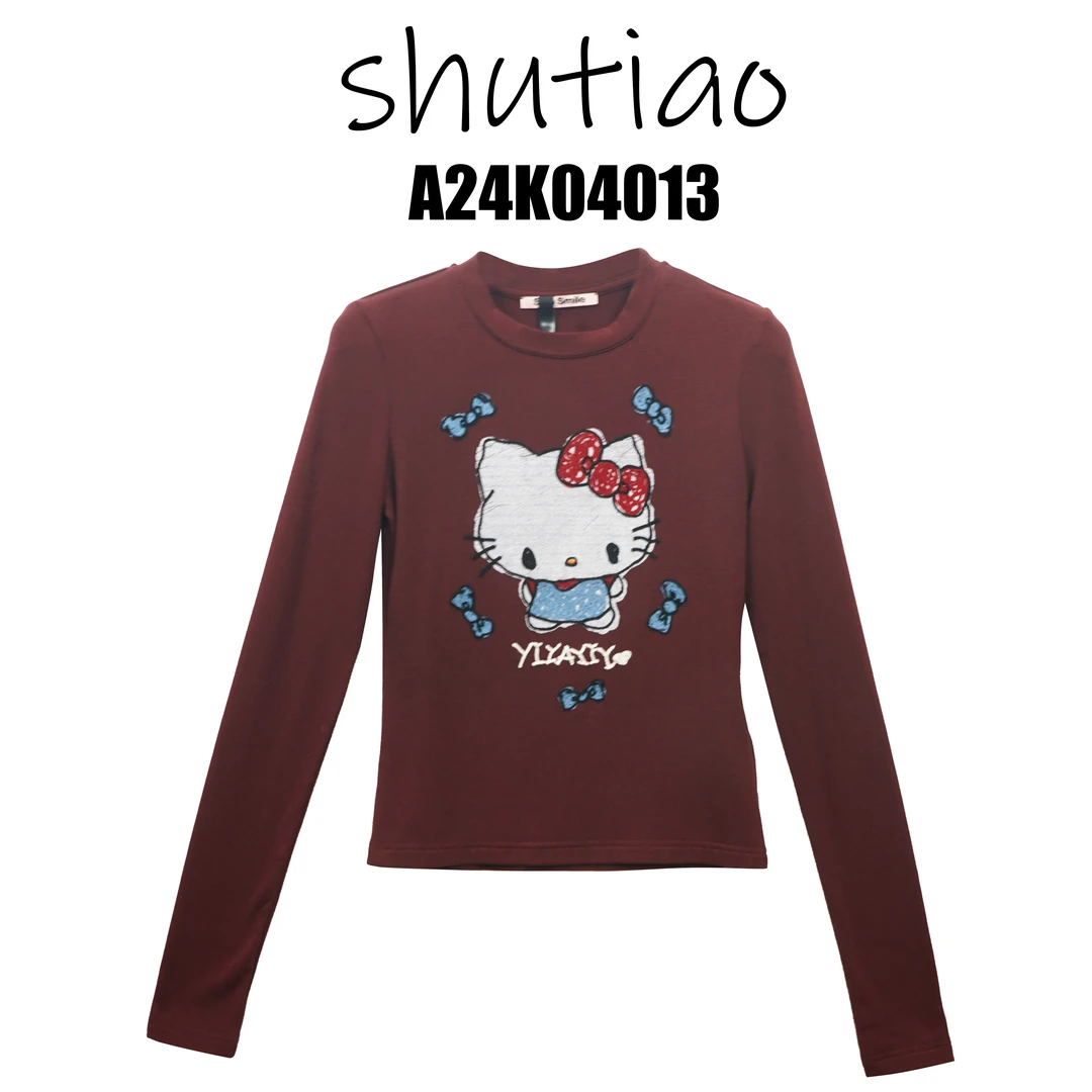 【SHUTIAO】2024秋冬：新款小众设计款T恤A24K04013